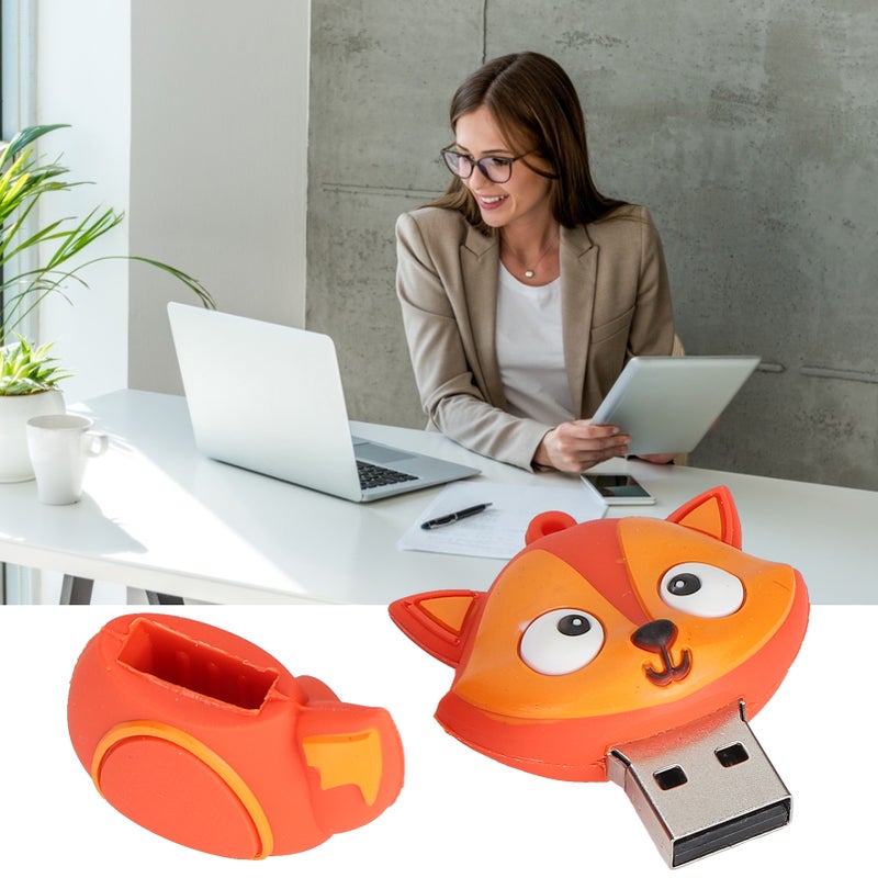 جهاز ذاكرة فلاش USB ذو تصميم حيوان كرتوني لطيف، واجهة USB 2.0، مصمم كهدية لأطفال وطلاب - سعة 128 جيجا بايت - Image 1