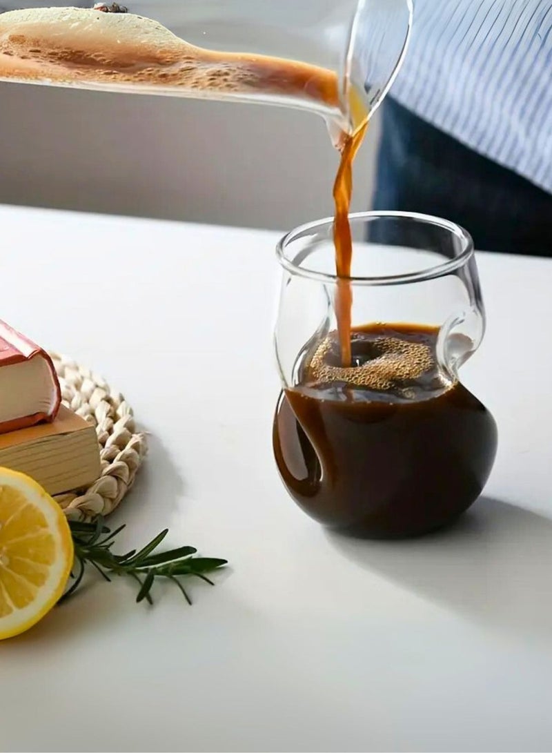 1Chase Stemless Handcrafted Aeration Wine Glasses – Set of 4 (16oz/470ml) Borosilicate Glass, Comfortable Grip for Red & White Wine - Image 5