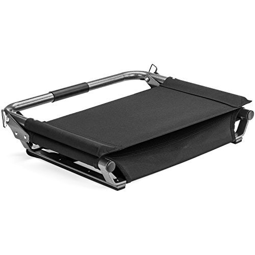 Cascade Mountain Tech Stadium Seat - Lightweight, Portable Folding Chair for Bleachers and Benches - Black, Extra Wide - 20" - Image 3