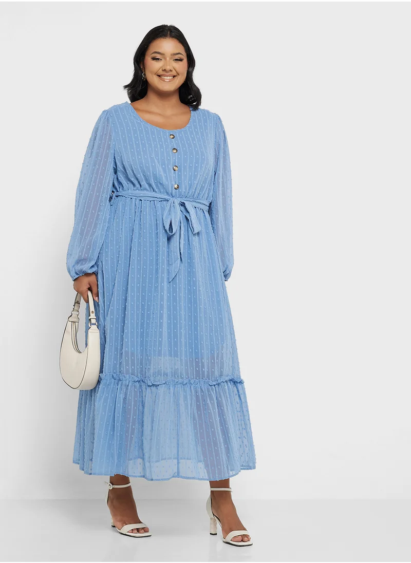 ايلا بلس Puff Sleeve Dress