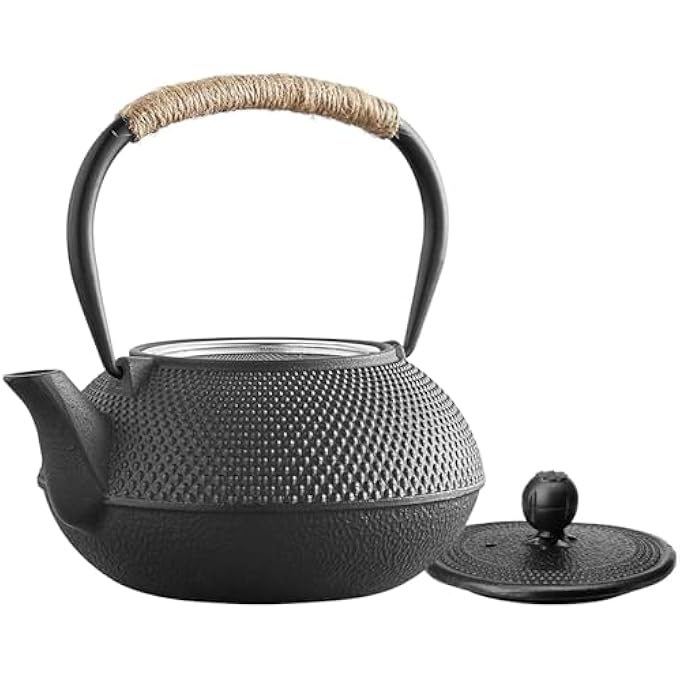HwaGui Iron Kettle Teapot Ih Compatible Direct Fire Iron Kettle Iron Supplement 203 Fl Oz 600 Ml - Image 2