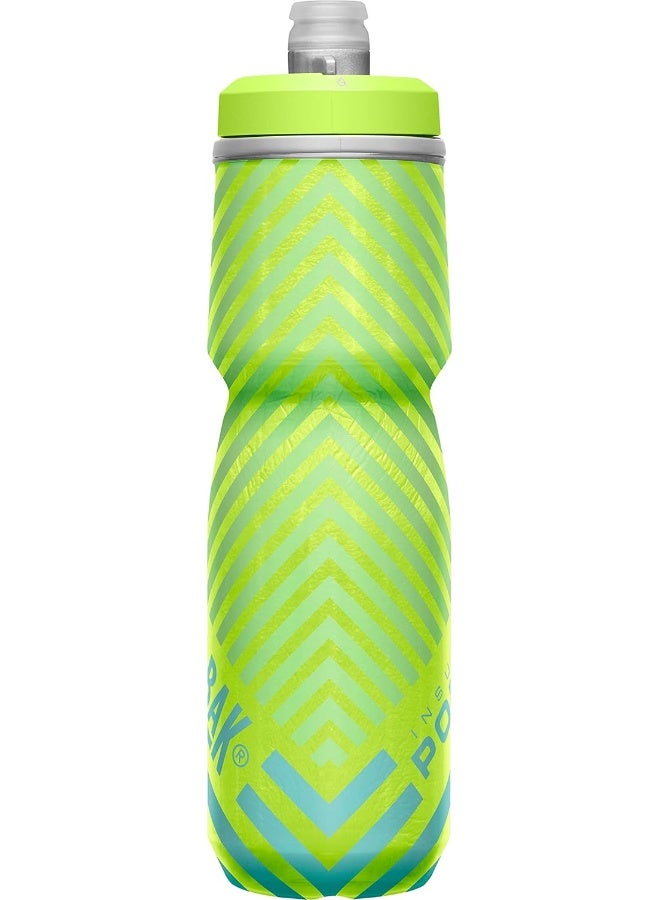 كاميلباك زجاجة CamelBak Podium Chill بسعة 24 أونصة – أخضر/أزرق، مزدوجة الجدار، تدفق عالي، خالية من BPA - Image 5