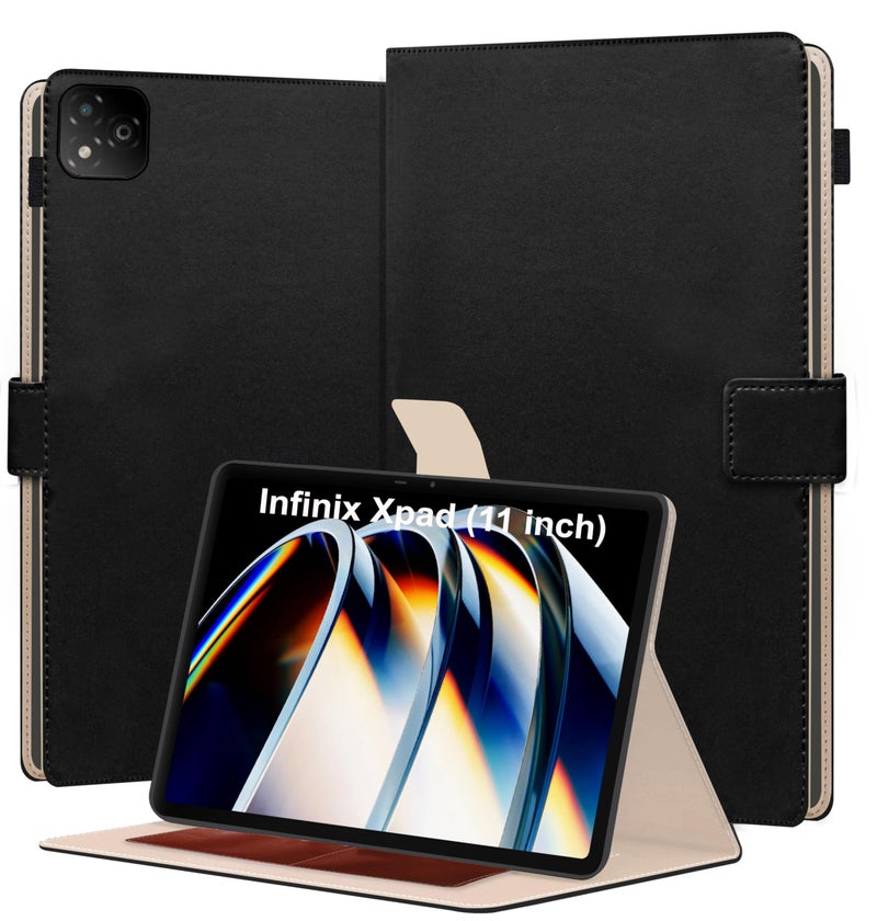 TGK Flip Cover for Infinix XPAD LTE 11 inch Tablet Case with Stylus Holder (Black) - Image 1
