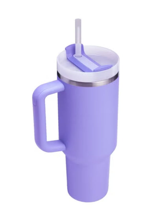 Stanley Quencher H2.0 FlowState 40oz Travel Tumbler – Hydrangea | Stainless Steel Double Wall Vacuum Insulated Mug with Leak-Resistant Lid & BPA-Free Reusable Straw | Keeps Beverages Cold 40 Hours or Hot 7 Hours | Eco-Friendly, Dishwasher Safe & Car Cup Holder Compatible - Image 2