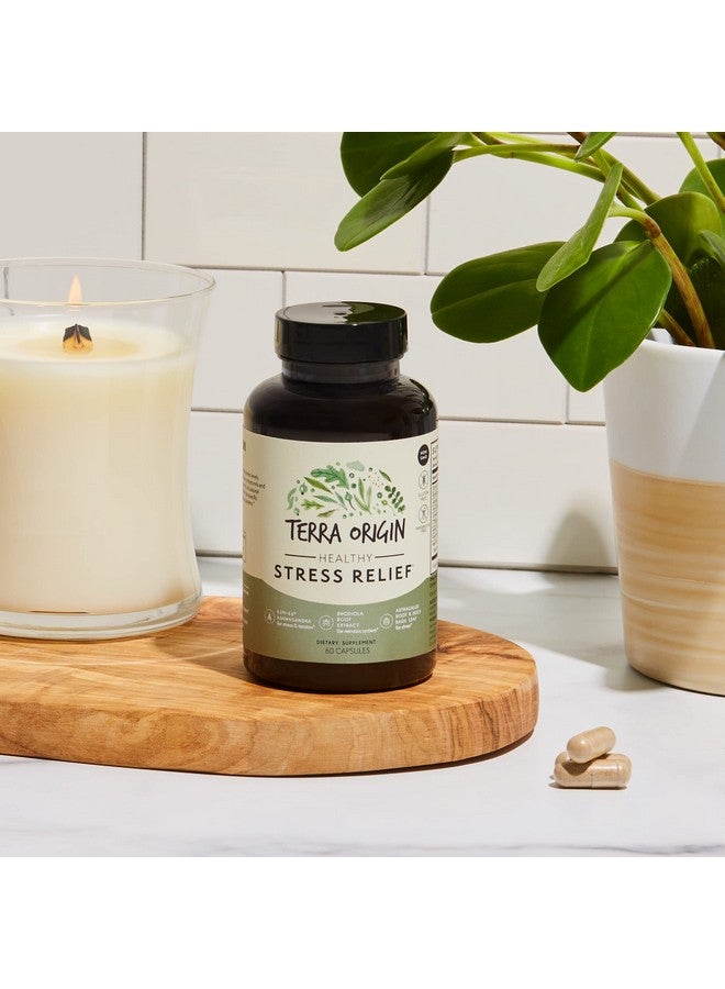 TERRA ORIGIN Healthy Stress Relief Capsules | 60 Capsules | Rhodiola Extract, Astragalus Root, Holy Basil and KSM-66 Organic Ashwagandha - Image 5