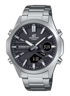 CASIO Edifice Analog+Digital Black Dial Stainless Steel Men's Watch EFV-C120D-1A 