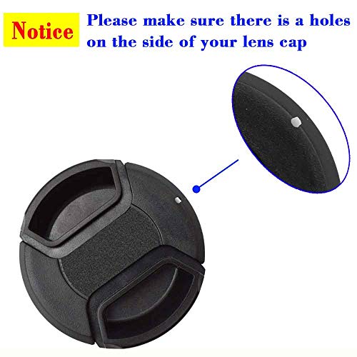 ULBTER 5 Pack Elastic Lens Cap Keeper Lens Cover Leash Prevent Lens Cap Lost Compatible with Canon/Nikon/Sony/Fujifilm/Olympus/Panasonic DSLR SLR Camera and More - Image 2