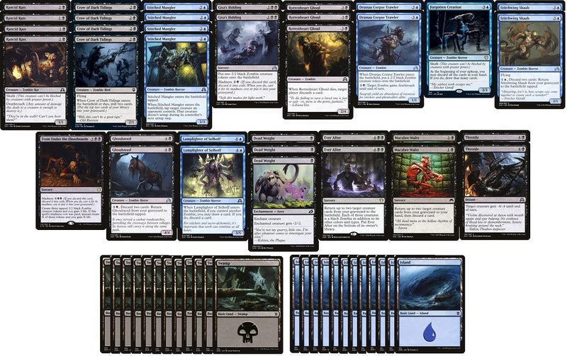 MTG Decks & More Blue Black Zombie Deck Modern Legal Custom Built Magic The Gathering MTG 60 Card - Image 3