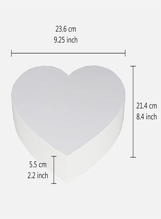 WENPACK Empty Heart Shaped Gift Box Strawberry Packaging (White) - Image 3