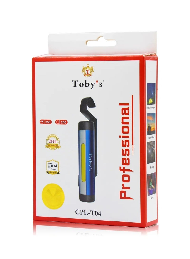 توبيز مصباح يدوي للورشة يعمل بالبطارية CPL-T04 LED من Toby's مع سطوع يصل إلى 250 لومن - Image 1