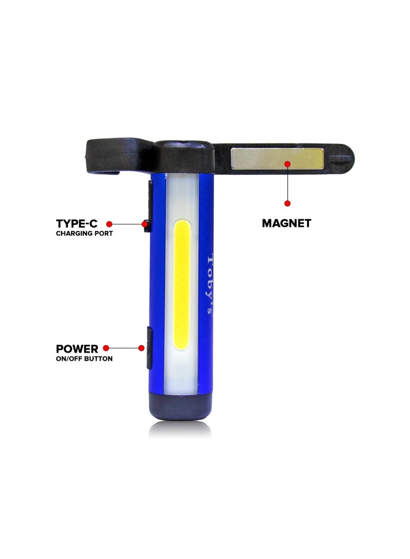 توبيز مصباح يدوي للورشة يعمل بالبطارية CPL-T04 LED من Toby's مع سطوع يصل إلى 250 لومن - Image 3