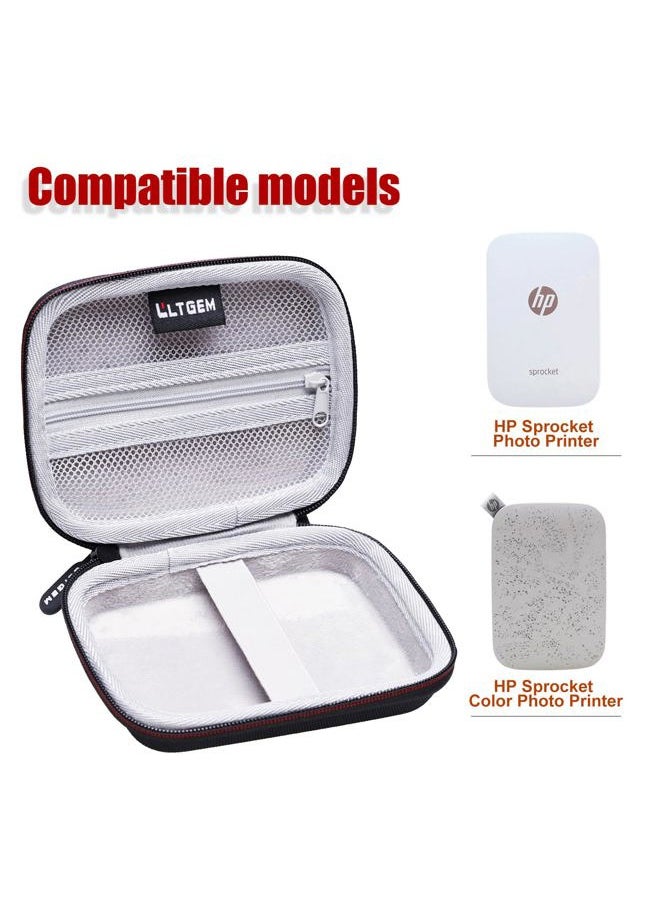 LTGEM Hard Case for HP Sprocket Portable 2x3 Instant Color Photo Printer - Protective Case for Travel and Home Storage