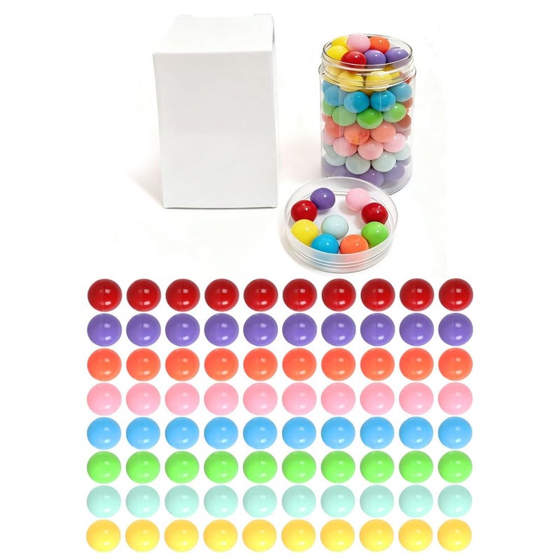 Witlans 80pcs Chinese Checker Game Replacement Balls8 Colors 14mm Acrylic Balls for Marble RunAggravation GameMarblesTraditional Marbles Games - Image 3