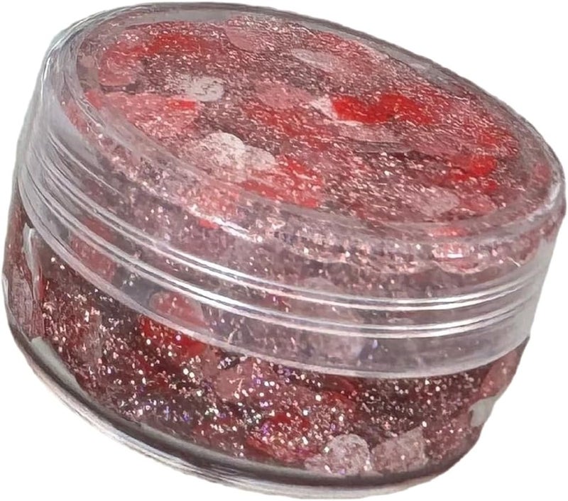 Sparkly Red Hair Glitter Gel Valentines Day Special Holographic Shimmer Rose Scented Hair Glitter