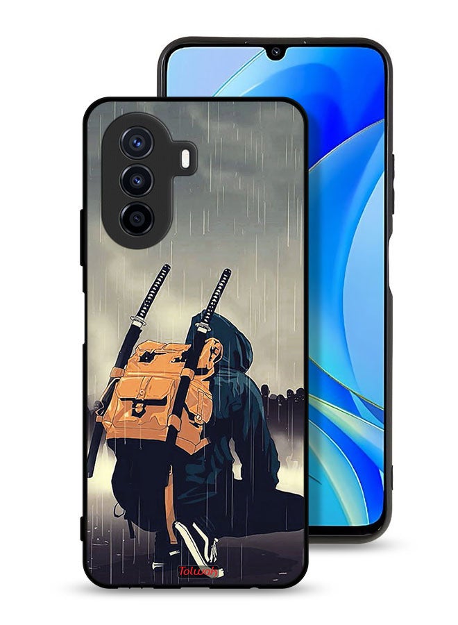 Huawei nova Y70 Protective Case Cover Sword Samurai Digital Art