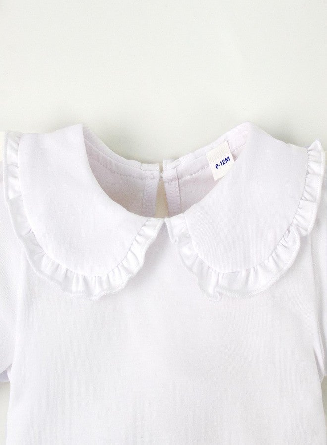 بمعنى سحر بمعنى حديقة بدلة أطفال من ماجيك بارك، مقاس 0-24 شهر، بياقة بيتر بان، بأكمام طويلة، وبدلة شتوية مكشكشة للبنات (18-24 شهر، أبيض طويل). - Image 3