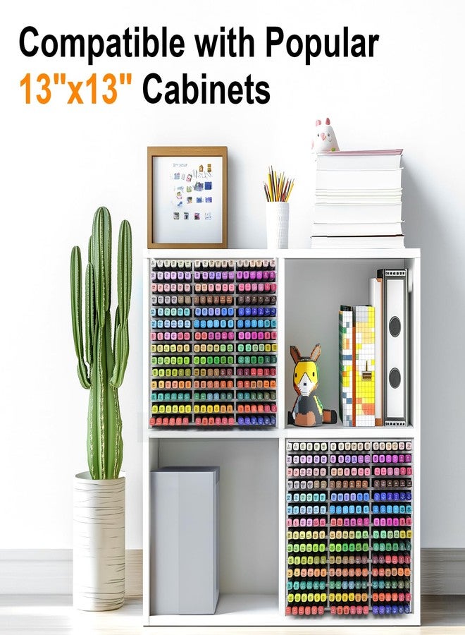 CKAGF Marker Storage Organizer, Marker Holder for 252 Markers, Pens, Watercolor Brushes, and Colored Pencils - Desktop Art Supply Organizer for Home, Office, and Classroom - Image 3