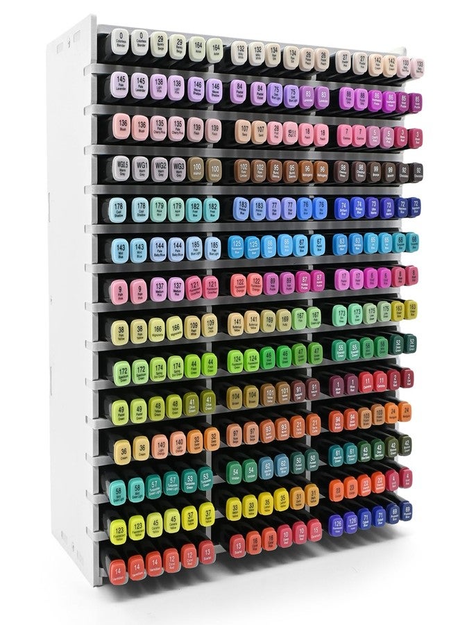 CKAGF Marker Storage Organizer, Marker Holder for 252 Markers, Pens, Watercolor Brushes, and Colored Pencils - Desktop Art Supply Organizer for Home, Office, and Classroom - Image 1