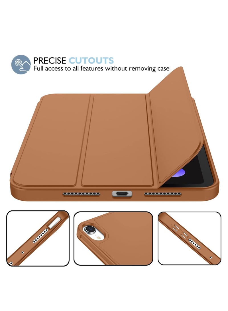 ELTRAZONE NEW Smart Case with Pencil Holder for iPad Mini 6 - Trifold Stand, Soft TPU Back, Auto Wake/Sleep, Dust Proof, Anti-Fingerprint, Heavy Duty Protection – Slim & Stylish Case for iPad Mini 6 - Image 2