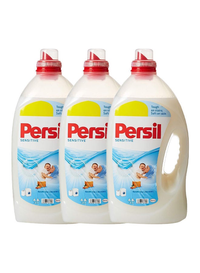 Persil Sensitive & Baby Liquid Laundry Detergent with Deep Clean Technology 4.8L Pack of 3  - Image 1