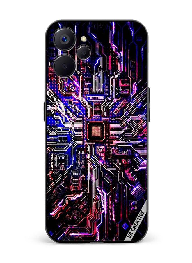 VR CREATIVE Protective Case Cover For Realme 10 5G Techno Color Design Multicolour - Image 1