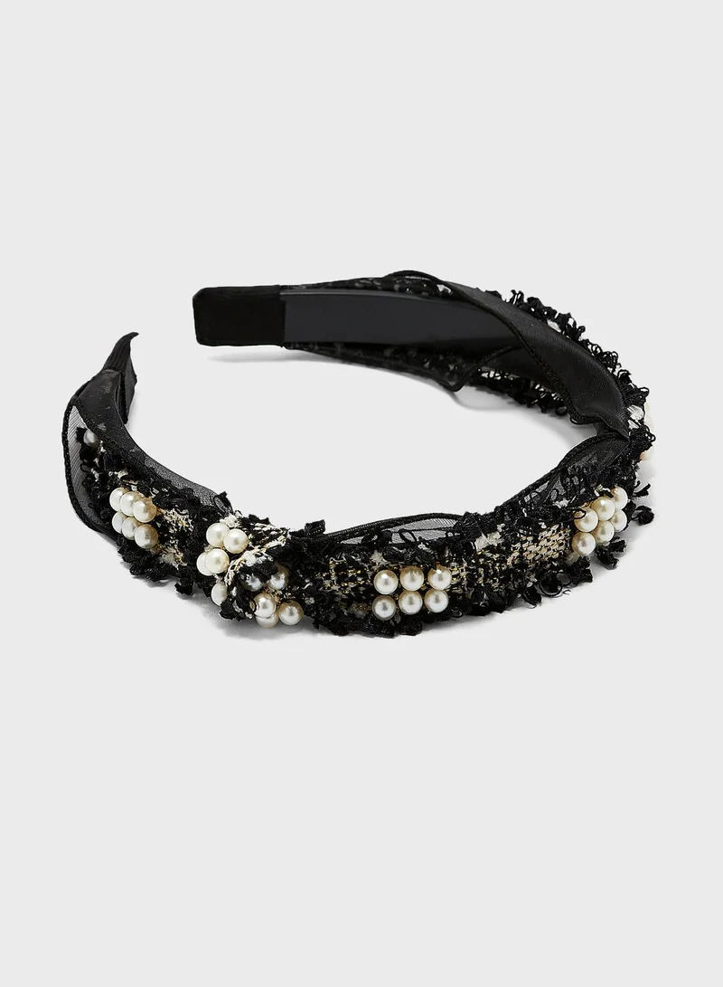 ELLA Pearl Detail Headband