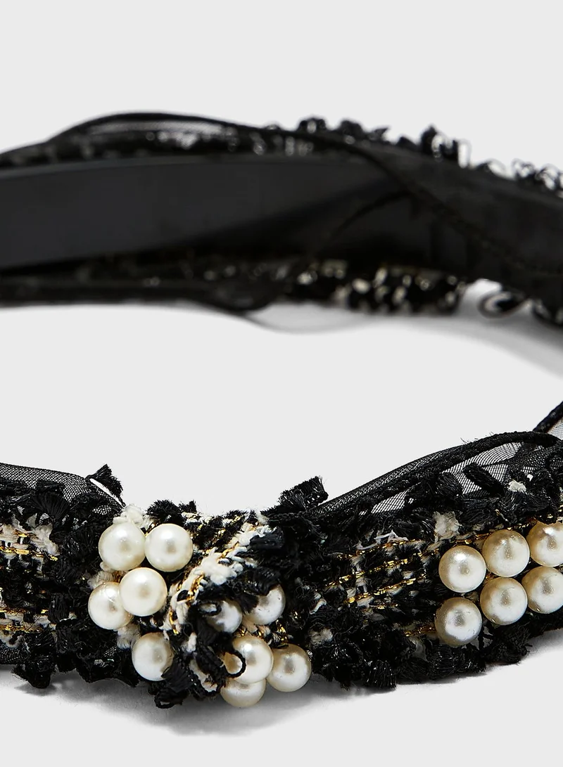 ELLA Pearl Detail Headband