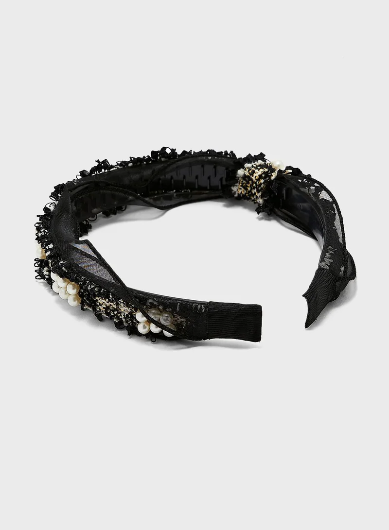 ELLA Pearl Detail Headband