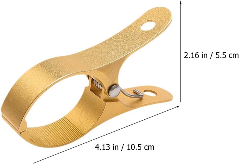 2pcs Large Aluminum Alloy Clothes Clamps Windproof Quilt Clips Metal Clothespins for Home Laundry and Outdoor Drying - Image 2