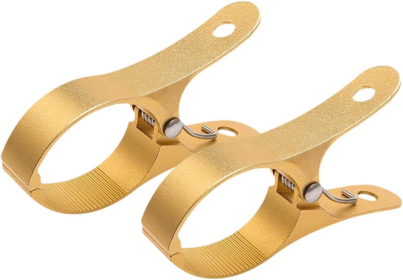 2pcs Large Aluminum Alloy Clothes Clamps Windproof Quilt Clips Metal Clothespins for Home Laundry and Outdoor Drying - Image 1