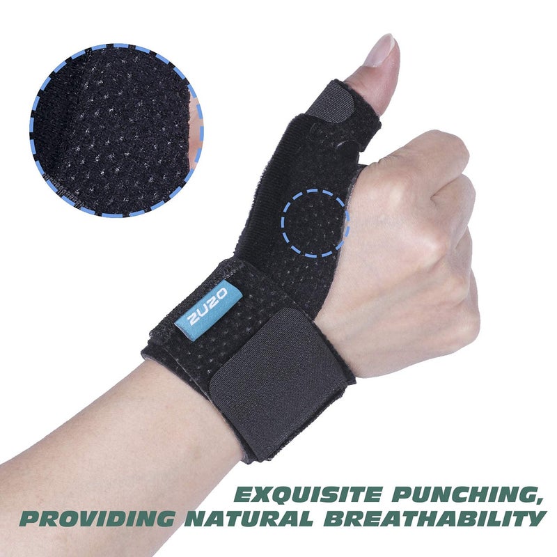 2U2O Compression Reversible Thumb & Wrist Stabilizer Splint(Improved Version) for BlackBerry Thumb, Finger, Pain Relief, Arthritis, Tendonitis, Sprained, Carpal Tunnel, Stable, S-M - Image 4