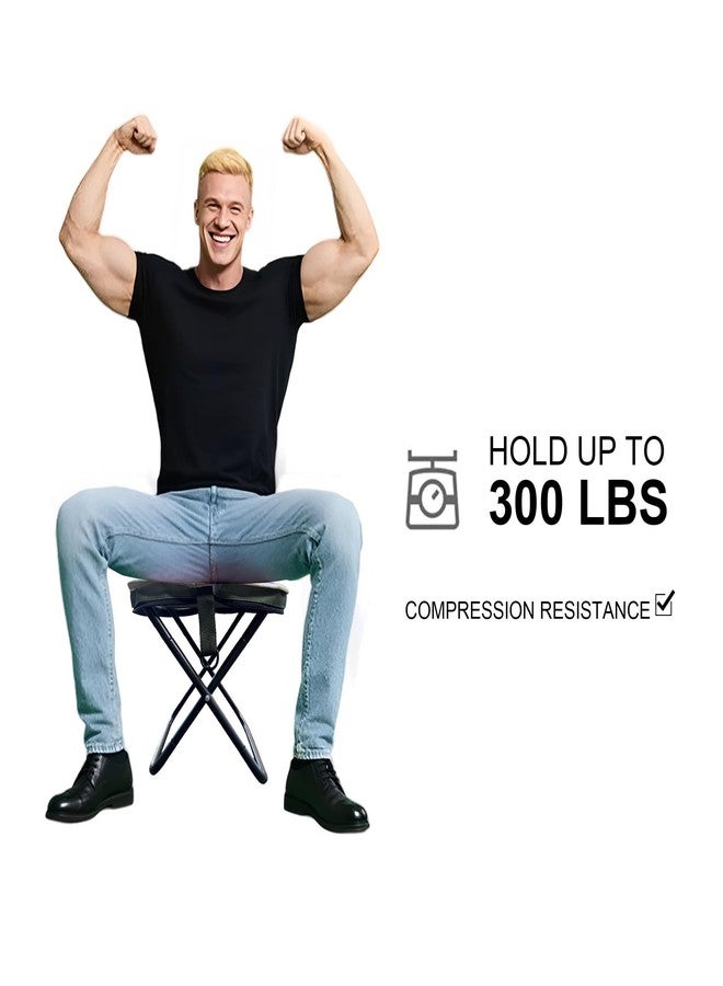 KCTXIPE Portable Stool with Shoulder Strap-Pocket Chair for Mountaineering,Picnic,Hiking and Fishing,Handbag Style Bi-Color Foldable Stool - Image 4