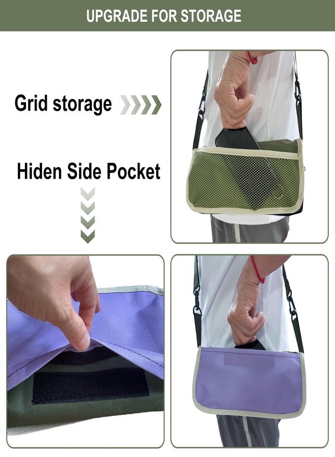 KCTXIPE Portable Stool with Shoulder Strap-Pocket Chair for Mountaineering,Picnic,Hiking and Fishing,Handbag Style Bi-Color Foldable Stool - Image 5