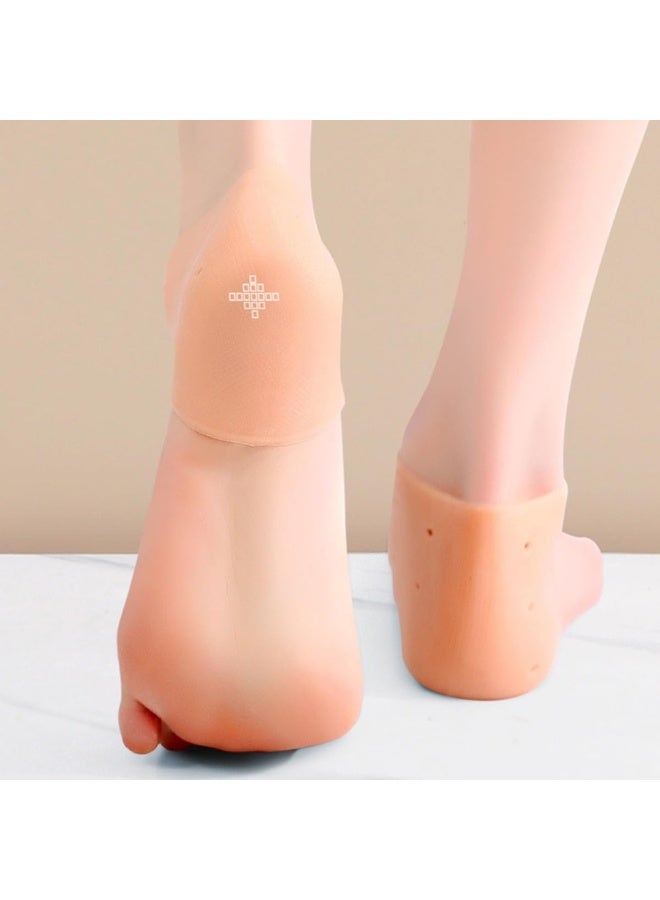 ECVV Gel Heel Cushion 4 Pairs, Heel Pads Cushion Heel Protectors for Heel Pain Relief, Gel Pads Gel Inserts Soft Heel Protectors for Women Men - Image 4