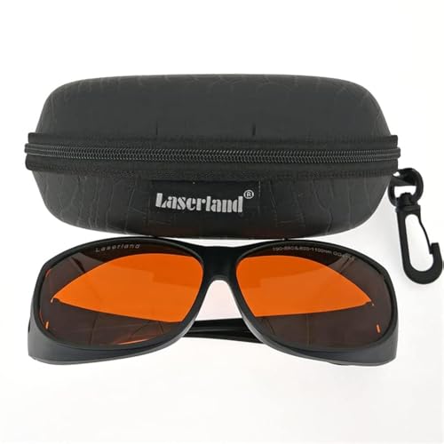 Laserlands 355nm 405nm 450nm 532nm 1064nm OD6 UV Blue Green Q-switch Protective Goggles Safety Glasses CE T3G-4 - Image 1