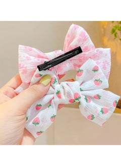 3 Pcs/Set Elegant Flower Printed Bow Hair Clips For Women - Perfect For Spring And Summer Hair Accessories - pzsku/Z9E864C9634C3BE41AA73Z/45/_/1725375000/68ace891-77d6-4a4d-894f-7d434f1e5c1f