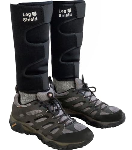 Leg Shield Leg Gaiters - Hook and Loop Design - Lower Leg Protection for Mountain Biking, Yard Work, Thin Skin, Outdoors, and General Shin/Calf Protection - Neoprene (Pair) - Image 1