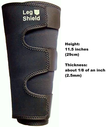 Leg Shield Leg Gaiters - Hook and Loop Design - Lower Leg Protection for Mountain Biking, Yard Work, Thin Skin, Outdoors, and General Shin/Calf Protection - Neoprene (Pair) - Image 3