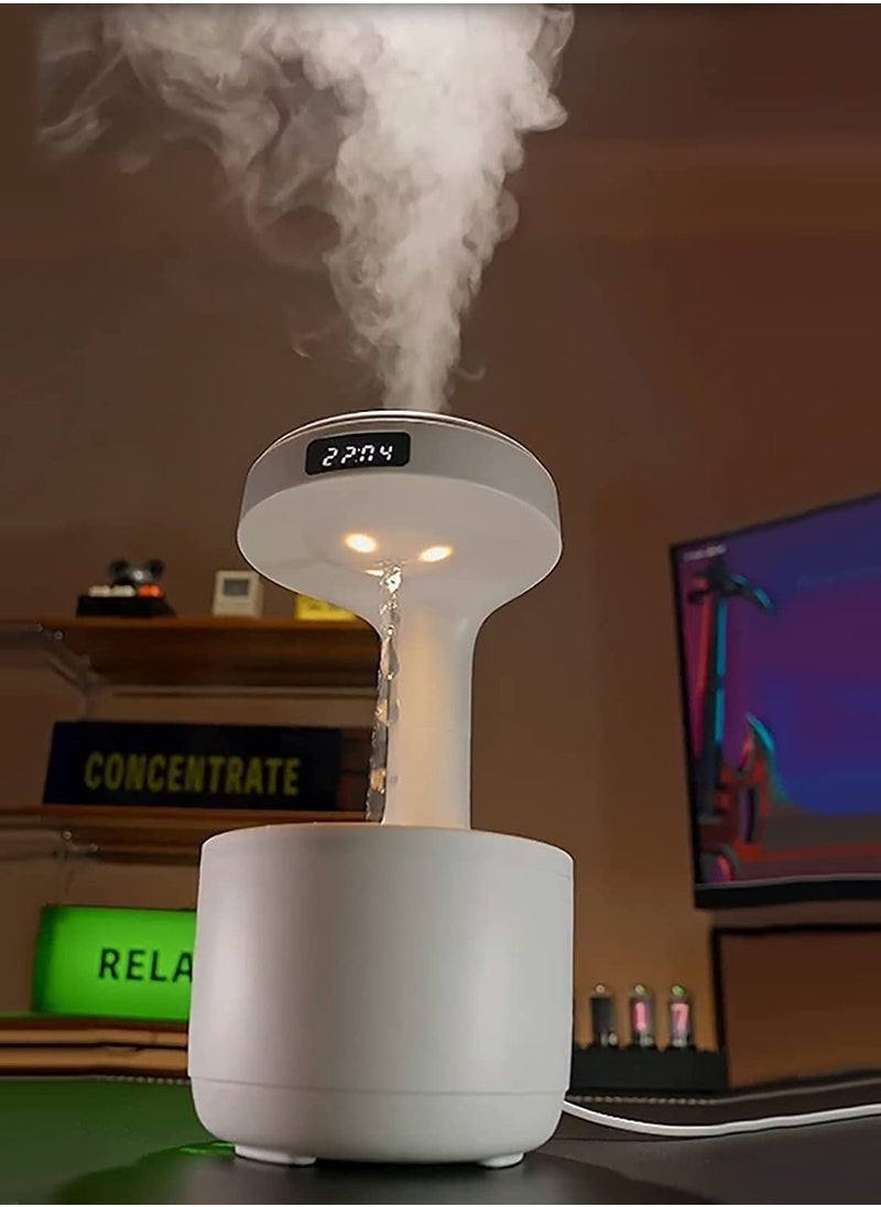 Anti Gravity Humidifier Air Humidifier 800ML Home Anti-Gravity Water Droplets Ultrasonic Cool Mist Maker Fogger with LED Display Air Purifiers for Office Bedroom Desktop