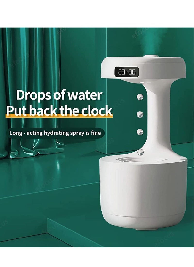 Anti Gravity Humidifier Air Humidifier 800ML Home Anti-Gravity Water Droplets Ultrasonic Cool Mist Maker Fogger with LED Display Air Purifiers for Office Bedroom Desktop