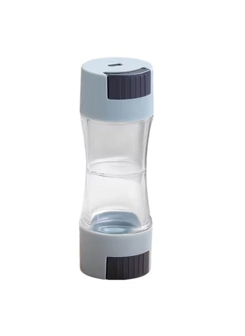 BLUE CORAL Double Head Salt and Pepper Shaker with Pour Holes, Spice Organizer for Home and Hotels, Dining Table Seasoning (Blue)  - Image 2