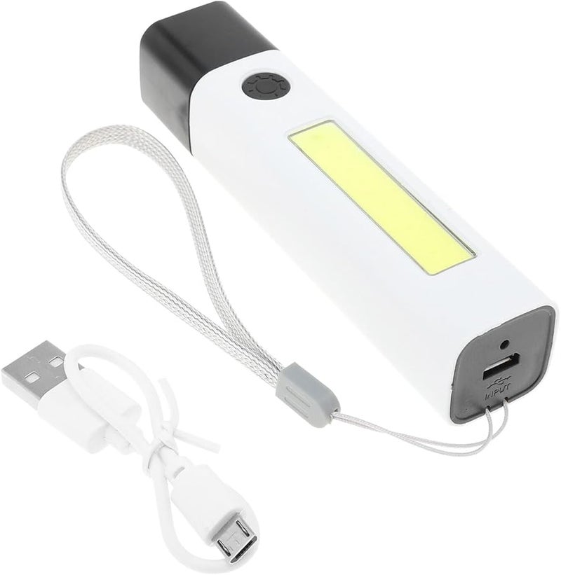 USB Rechargeable Mini Flashlight High Brightness Side Light Fixed Focus Strong Beam Portable Torch for Camping Outdoor Home Use - Image 2