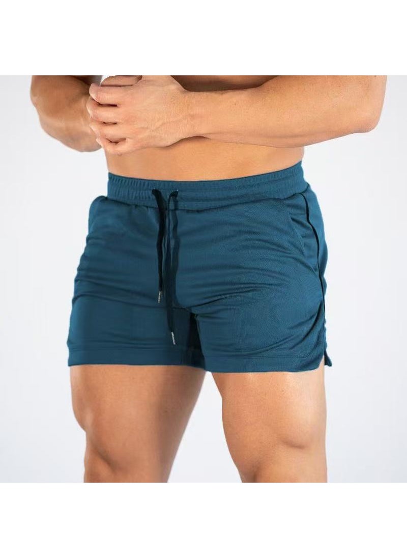 Muscular mens new sports shorts mens outdoor running fitness quick-drying beach pants factory direct sales Moran light plate 