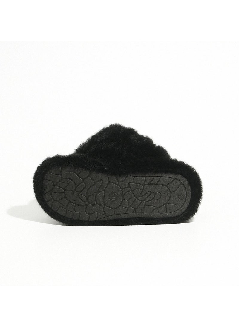Monami Women's Home Slippers | Memory Foam, Fuzzy, Soft and Warm Cozy Open Toe Fluffy Home Shoes | Non Slip Slippers for Women and Girls  - Image 5