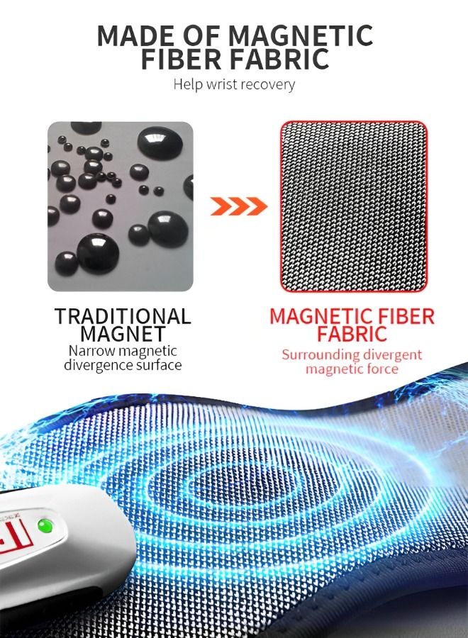 GROIC 2 Pack Magnetic Therapy Wrist Support Brace/Carpal Tunnel/Wrist Brace/Hand Support/Wrist Wrap/Wrist Guard, Adjustable Wrist Support for Sport, Joint Pain Relief (Black) - Image 3