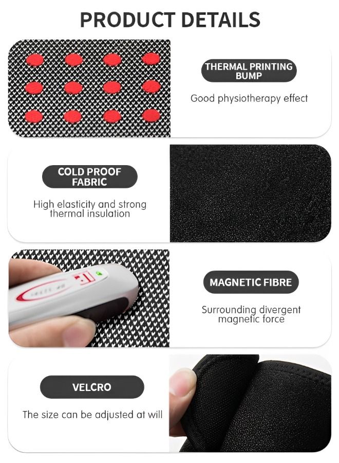 GROIC 2 Pack Magnetic Therapy Wrist Support Brace/Carpal Tunnel/Wrist Brace/Hand Support/Wrist Wrap/Wrist Guard, Adjustable Wrist Support for Sport, Joint Pain Relief (Black) - Image 4