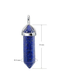 Fayrouz Jewellery Crystal necklace with a hexagonal pendant in the shape of a pendant (18-inch stainless steel chain) for unisex and suitable for all occasions from Fayrouz Jewelry.  - Image 3