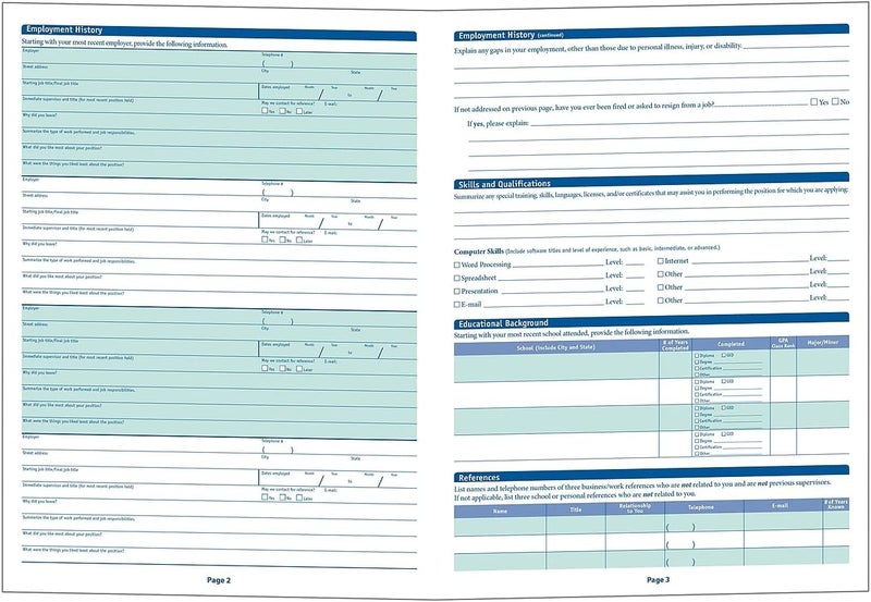 ComplyRight Alabama State-Compliant Employment Application|8 ½"x11 |50 Pack| - Image 4