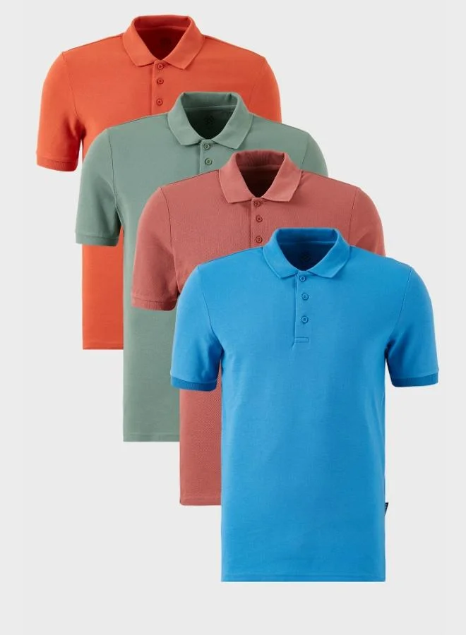 بوراتي تيشيرت رجالي بولو قطن من بوراتي عبوة من  قطع