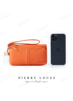 PIERRE LOUES Wristlet Zip Around Wallets For Women，Ladies Wallet Wrist Strap,Long Purse PU Leather,Card Holder Organizer,Travel Multifunction Phone Case,Casual, Large Capacity Clutch  - Image 2